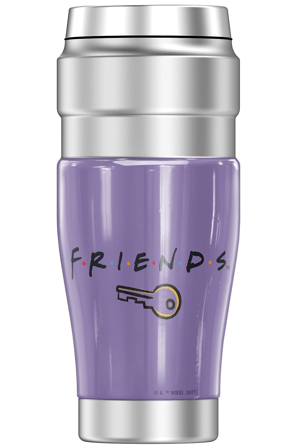 Friends Door Peephole THERMOS STAINLESS KING 16oz Stainless Steel Travel Tumbler - Vacuum Insulated Double Wall Thermal Mug for Coffee, Tea & Cold Drinks - Perfect for Office, Gym, Camping & Outdoor Activities