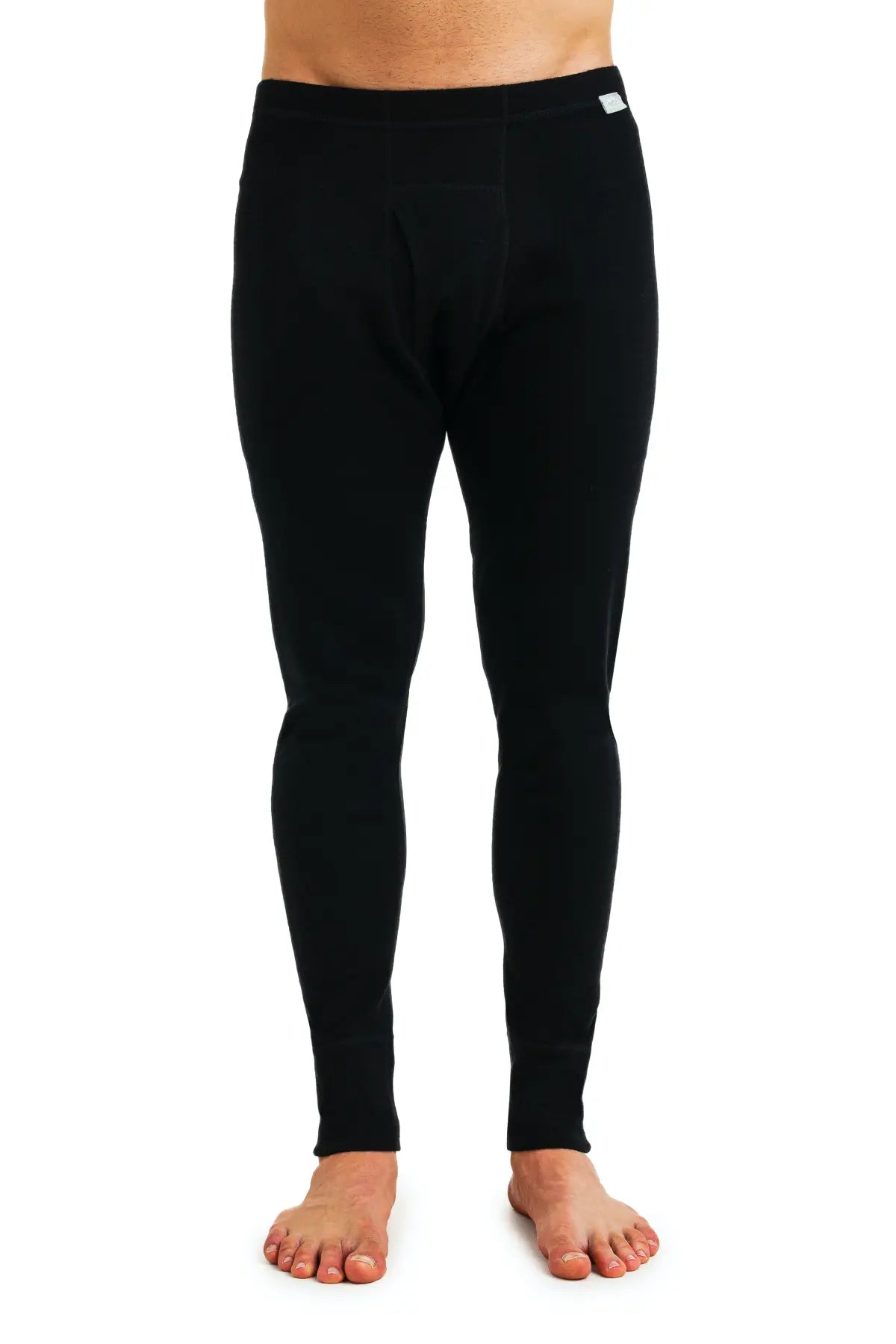 Premium Men's Merino Wool Pants 320 - Soft & Breathable Winter Hiking Pants for Outdoor Adventures & Casual Wear - Black
