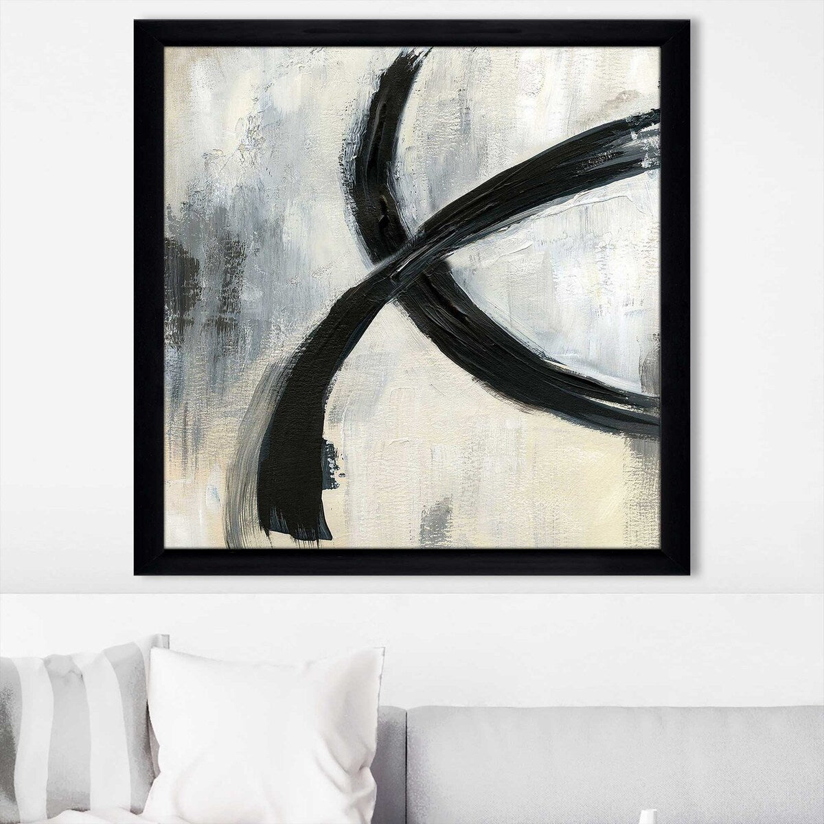 Abstract Square Rings Print on Acrylic - Modern Wall Art Decor for Living Room, Bedroom & Office