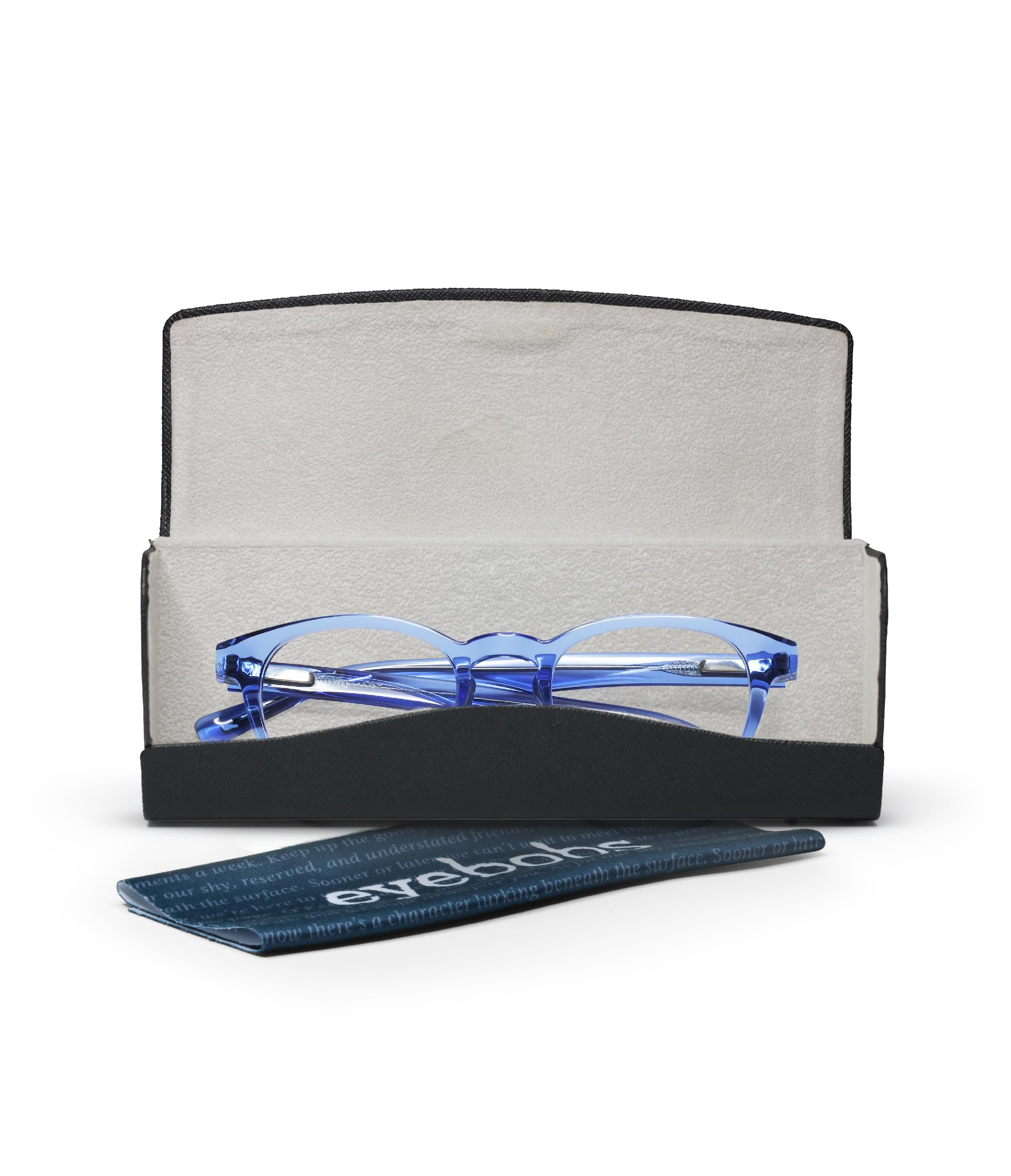 Eyebobs Clearly Unisex Blue Light Blocking Reading Glasses for Men & Women - Round Frame Computer Glasses for Office Work & Screen Time