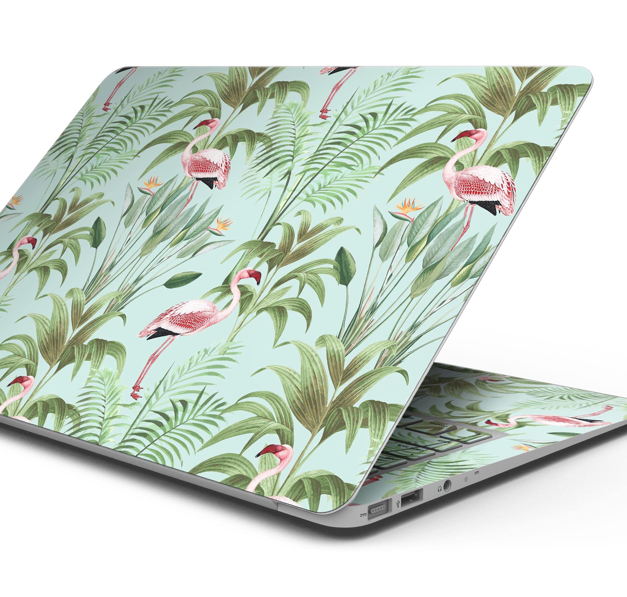 Tropical Flamingo Full-Body Decal Skin for MacBook Air 11