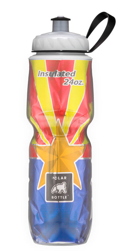 **Polar Bottle 24oz (710mL) Insulated Water Bottle - Limited Edition State Flag Design | Perfect for Hiking, Gym & Outdoor Adventures**