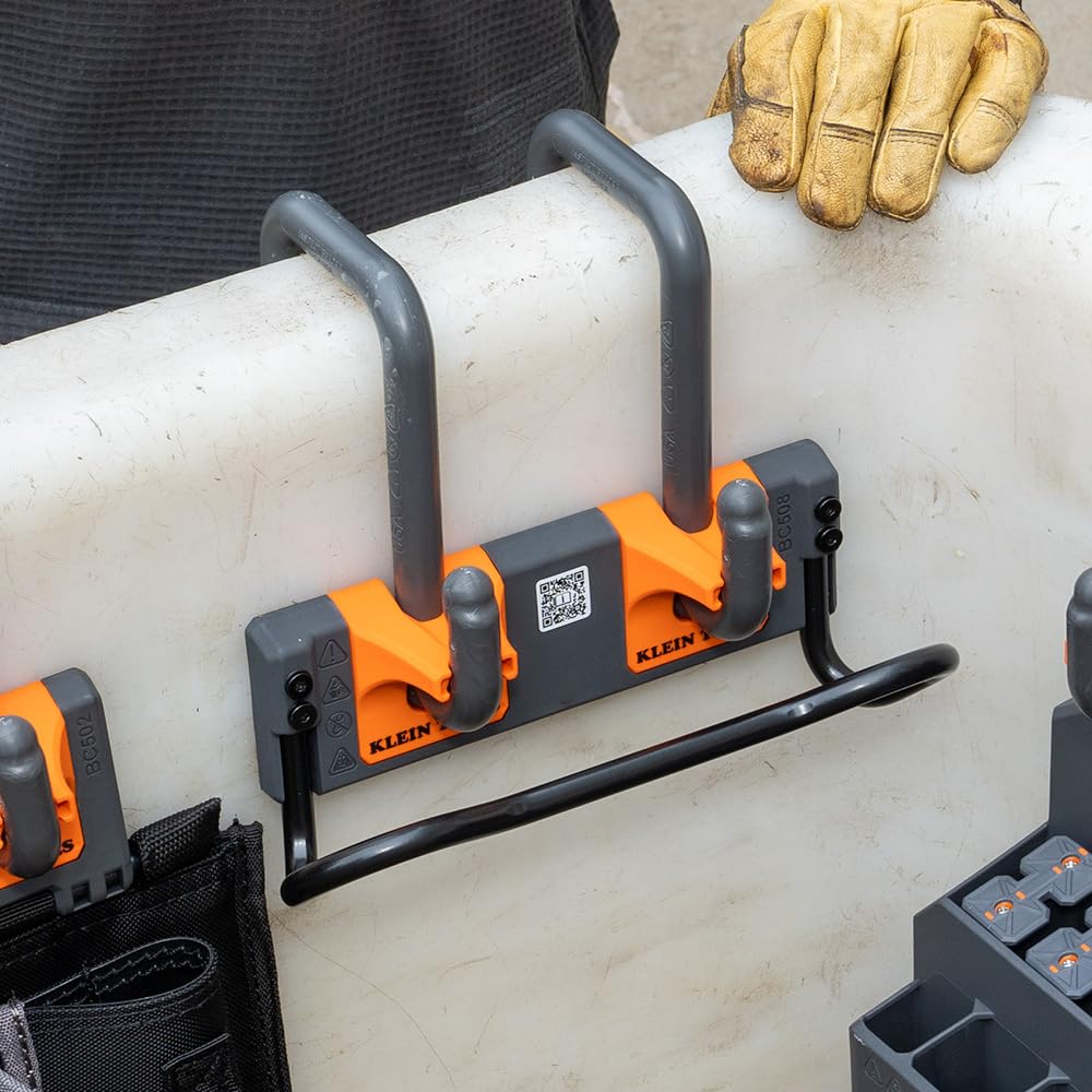 Klein Tools Utility Bar Storage Module with S-Hook - Heavy Duty Garage Organization & Tool Storage Solution for Home, Workshop, and Job Site