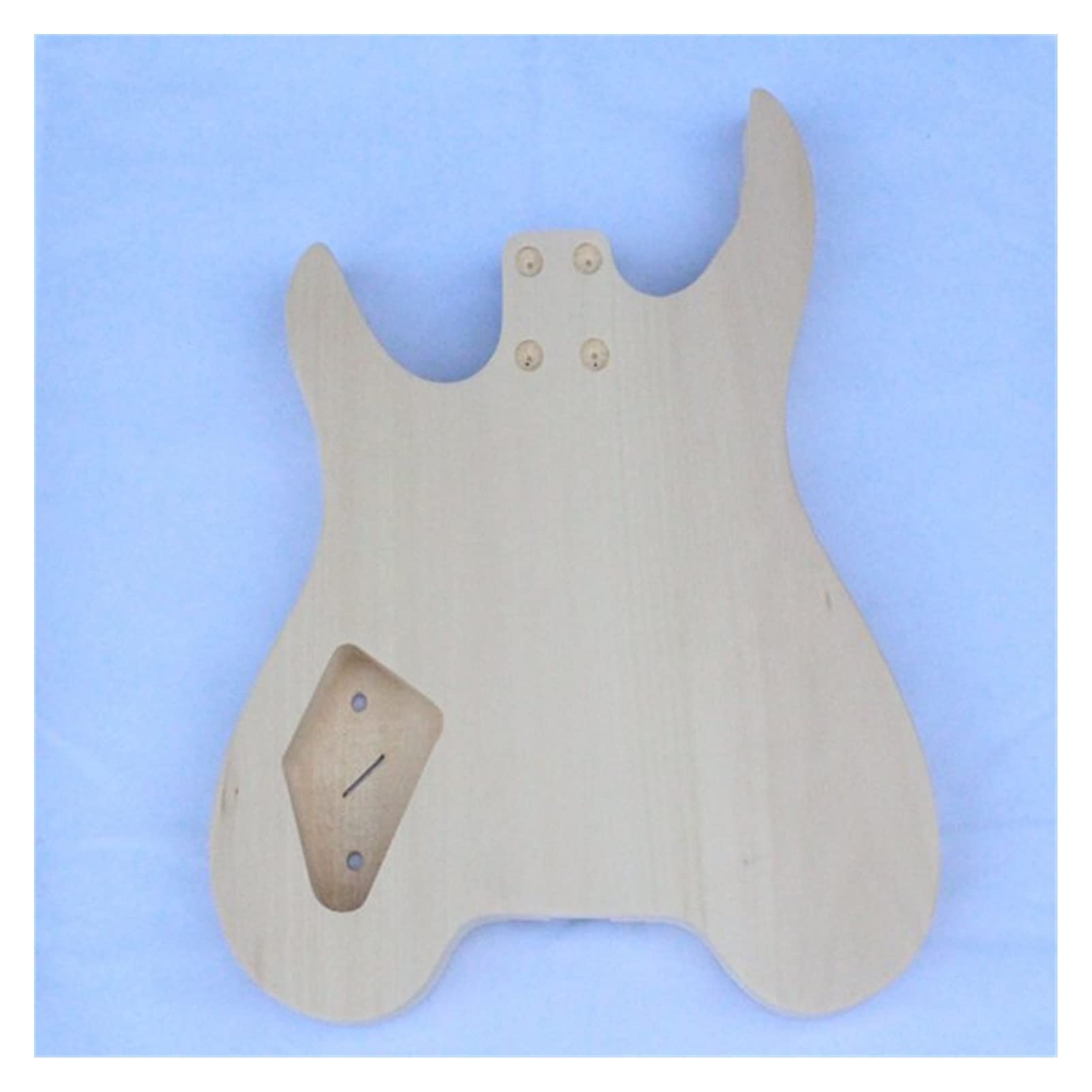 Unfinished DIY Headless Guitar Body Kit - Complete Parts for Custom Electric Guitar Building | Perfect for Beginners & Luthiers - Home Studio & Stage Use