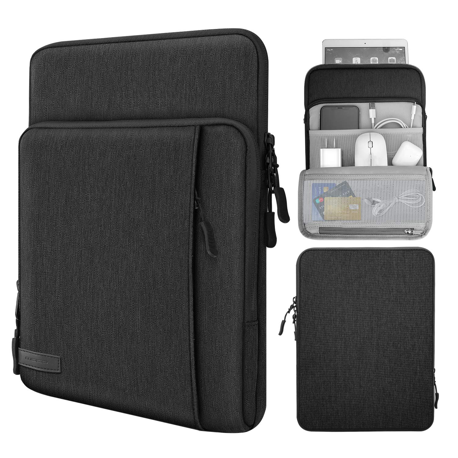 MoKo 9-11 Inch Tablet Sleeve Case with Storage Pockets - Compatible with iPad Air 5 10.9
