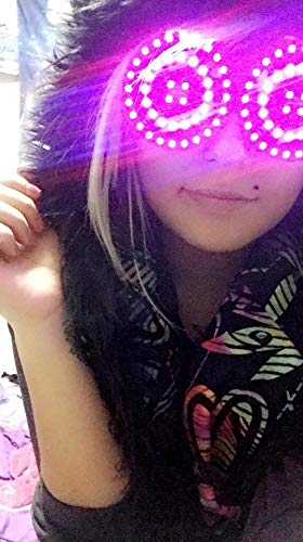Rezz Style LED Goggles - Full Color Animated LED Glasses with 20+ Light Patterns & 30+ Colors - Perfect for Raves, EDM Festivals, Concerts, and Night Parties