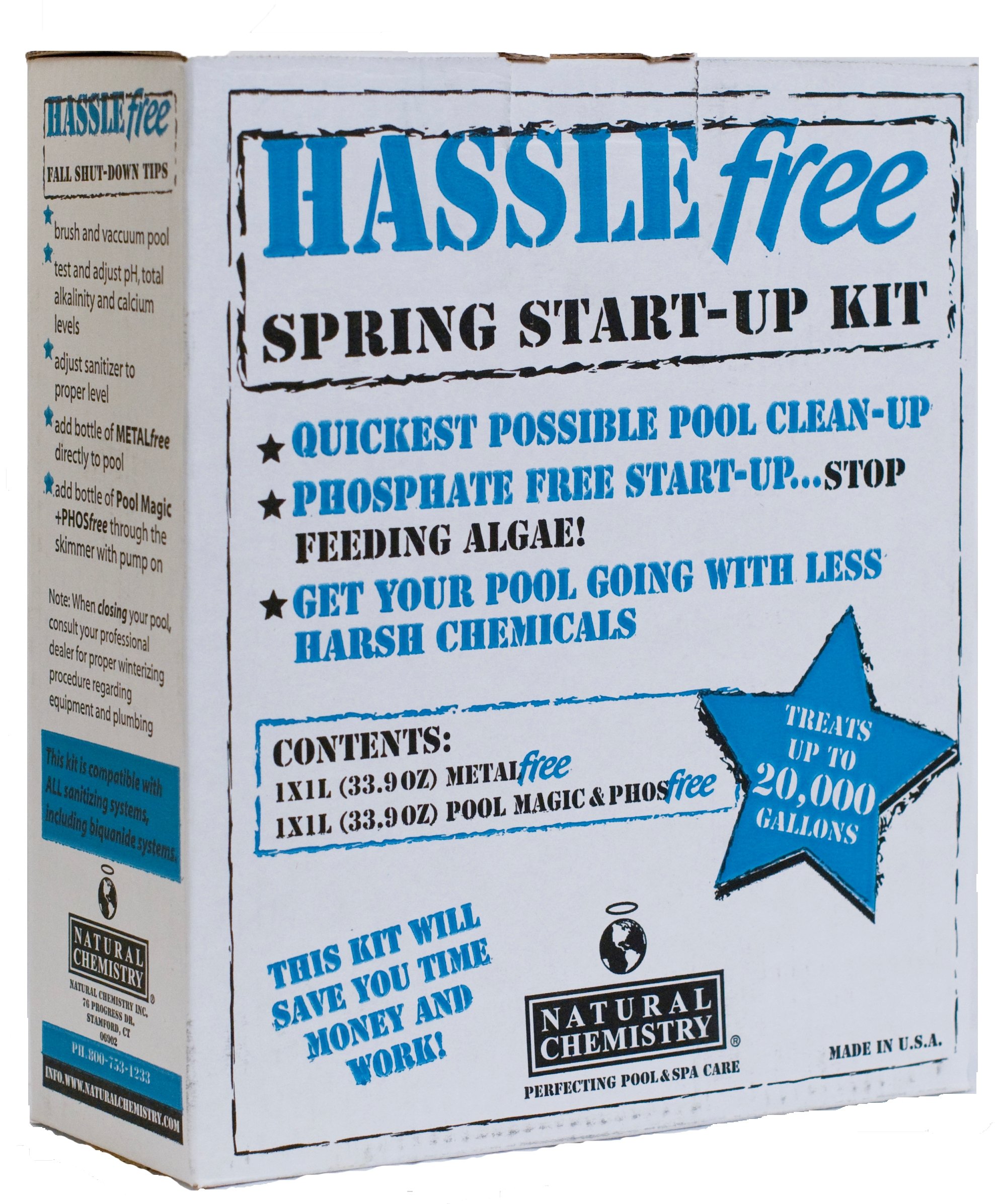 Natural Chemistry 08002 Open/Close Pool Cleaning Kit - Essential Pool Maintenance for Crystal Clear Water | Perfect for Opening & Closing Swimming Pools, Spas & Hot Tubs