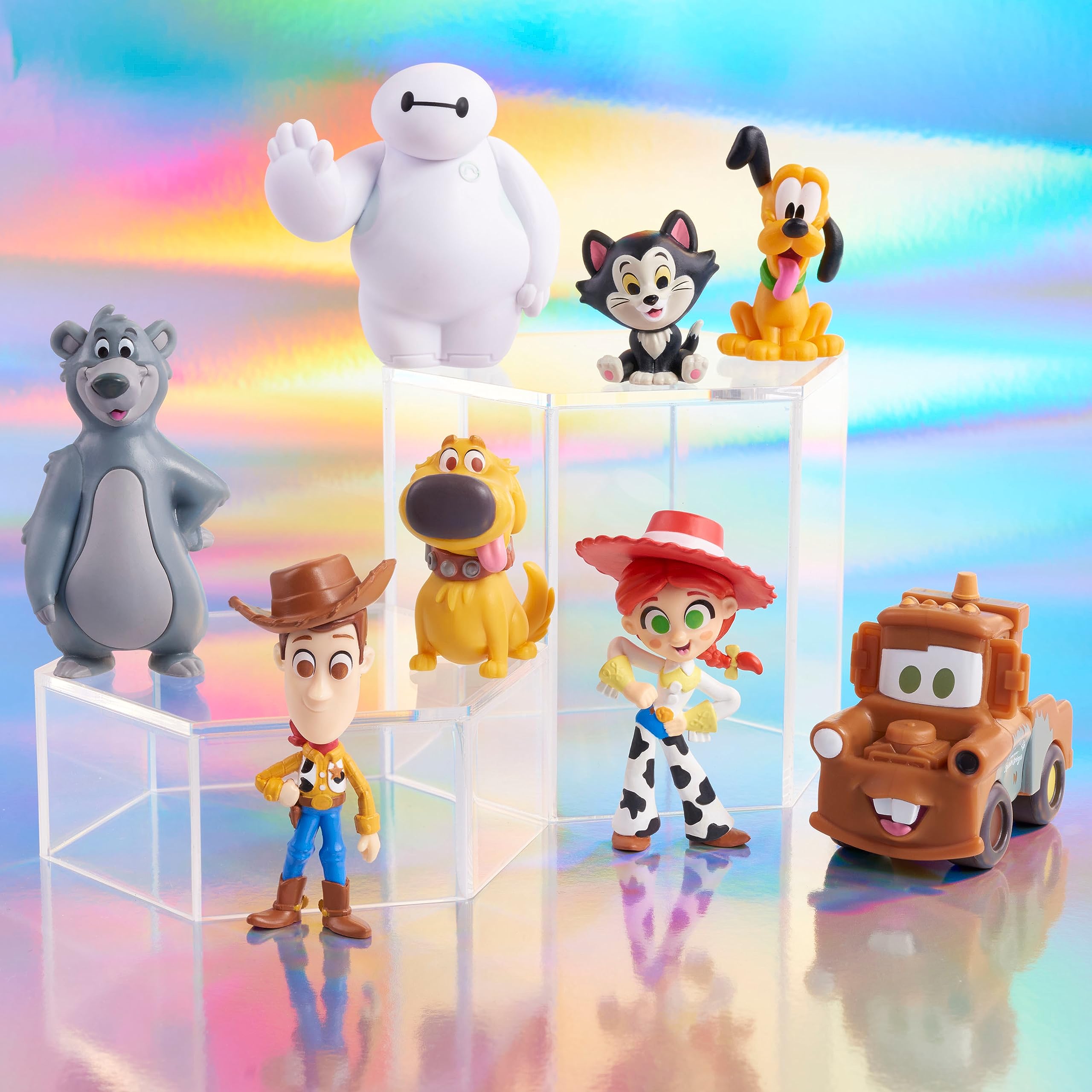 Disney 100 Years of Wonder Limited Edition 8-Piece Figure Set - Collectible Character Toys for Kids Ages 3+ by Just Play - Perfect for Birthday Gifts, Disney Fans & Playtime Fun