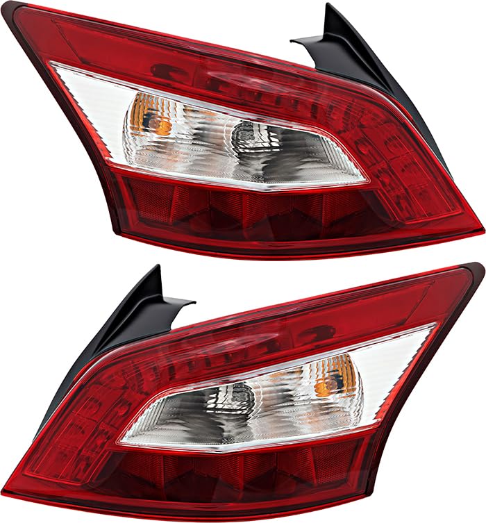 Nissan Maxima Tail Lights Lamps Set - Left & Right Pair for 2009 2010 2011 Models - Perfect for Night Driving & Enhanced Vehicle Safety