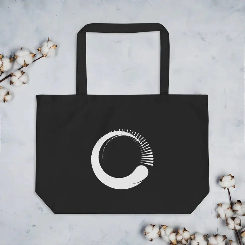 Orpheus Organic Cotton Canvas Tote Bag - Eco-Friendly Reusable Shopping Bag for Groceries, Beach, Work & Travel | Stylish Durable Carryall for Women & Men