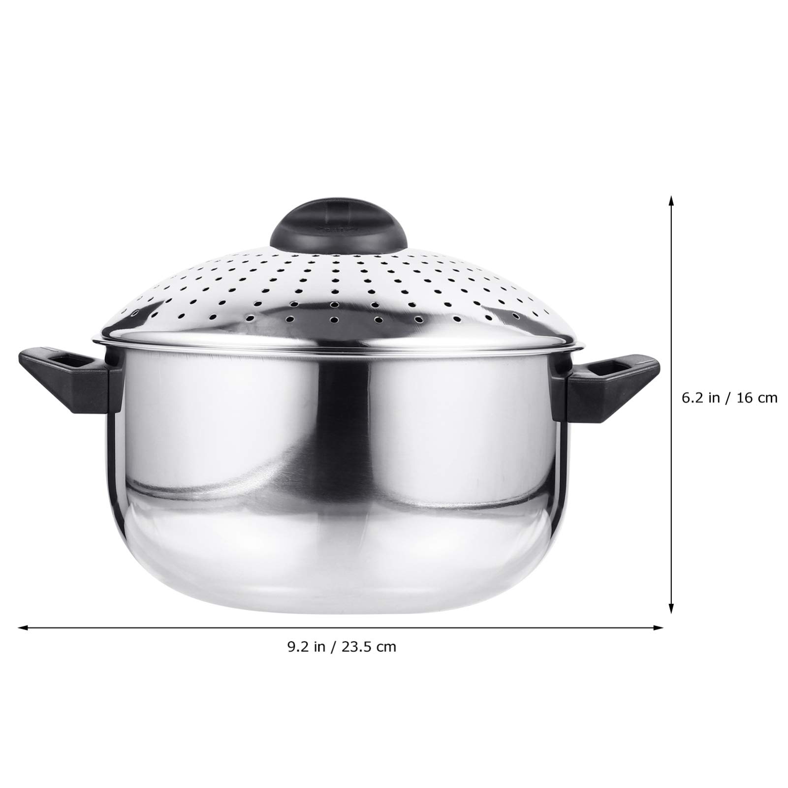 DOITOOL 8 Quart Stainless Steel Stock Pot with Lid - Heavy Duty Soup Pot, Pasta Pot, Steamer for Cooking, Boiling, Canning - Ideal for Home Kitchen, Restaurant & Catering Use