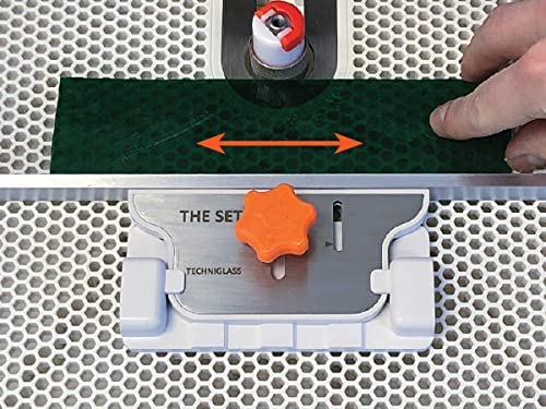 Techniglass G2 Straight Edge Guide Set - Compatible with Grinder 2 & Grinder 3 - Perfect for Glass Cutting, Stained Glass Projects & DIY Crafting