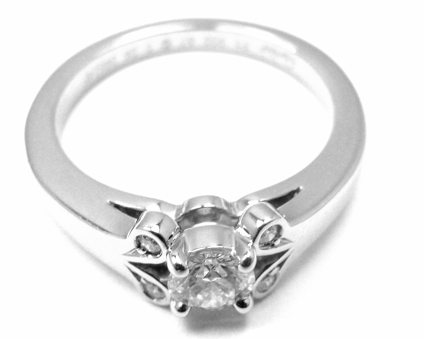 Authentic Cartier Ballerine Platinum 0.24ct Diamond Engagement Ring with Original Box & Papers - Perfect for Proposals, Anniversaries & Special Occasions