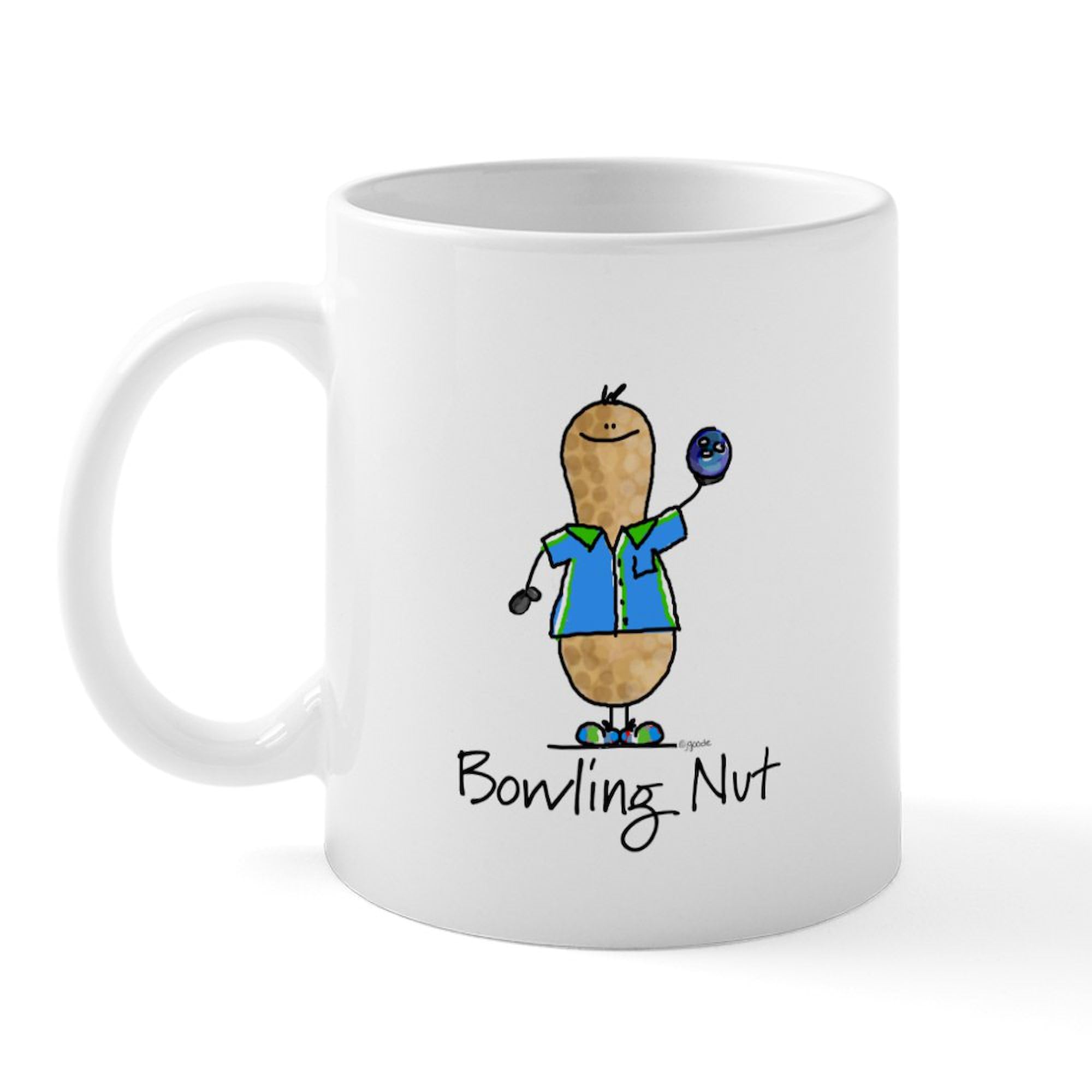 Bowling Nut Mug - 11 oz (325 ml) Ceramic Coffee Cup for Bowling Enthusiasts | Perfect for Coffee, Tea & Gifts | Great for Bowling Parties, Game Nights & Sports Fans