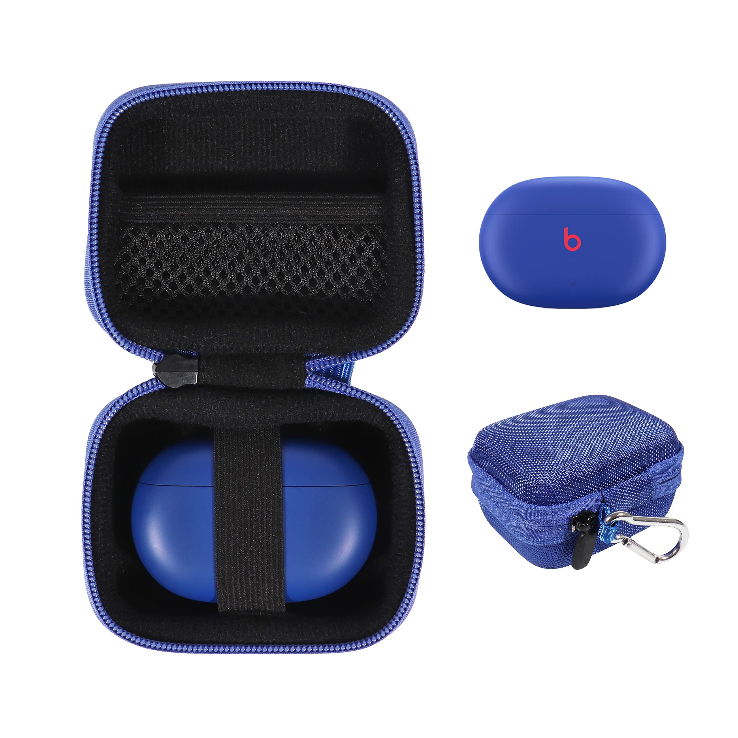 Beats Studio Buds Case Cover - Protective Hard Shell Carrying Pouch for Beats True Wireless Noise Cancelling Earbuds (Blue) | Perfect for Travel, Gym & Daily Use