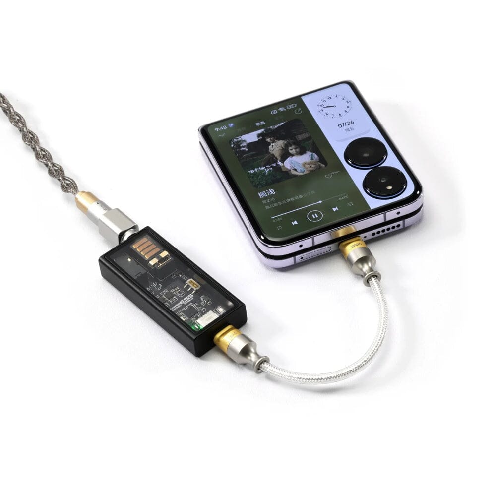 DD ddHiFi TC05 M2 One Way OTG Decoding Cable - High Speed USB-C to Lightning Data Transfer for iPhone & Android - Perfect for Music Streaming, Gaming & Fast Charging