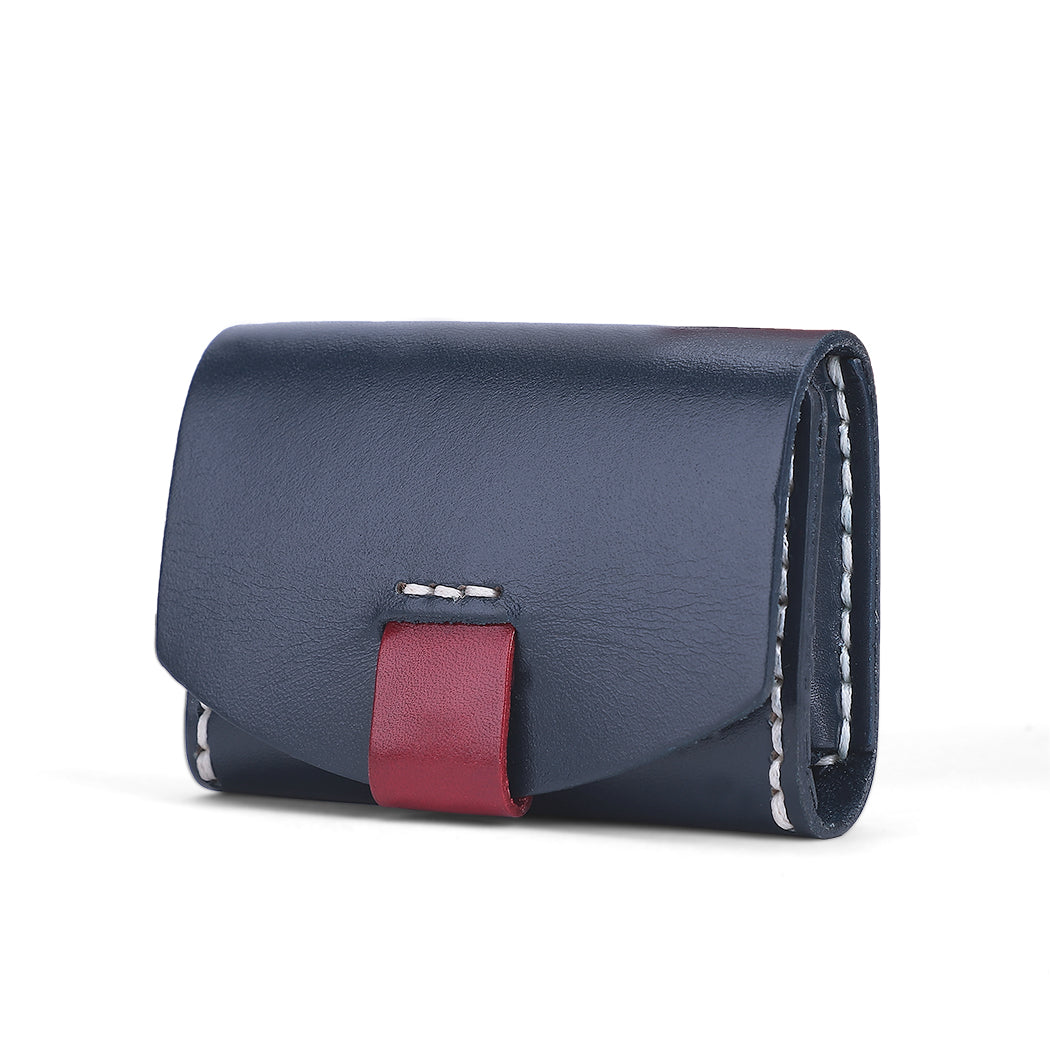 Hand Stitched Genuine Leather Trifold Wallet for Women - Slim RFID Blocking Credit Card Holder - Perfect for Everyday Use, Travel & Gifting