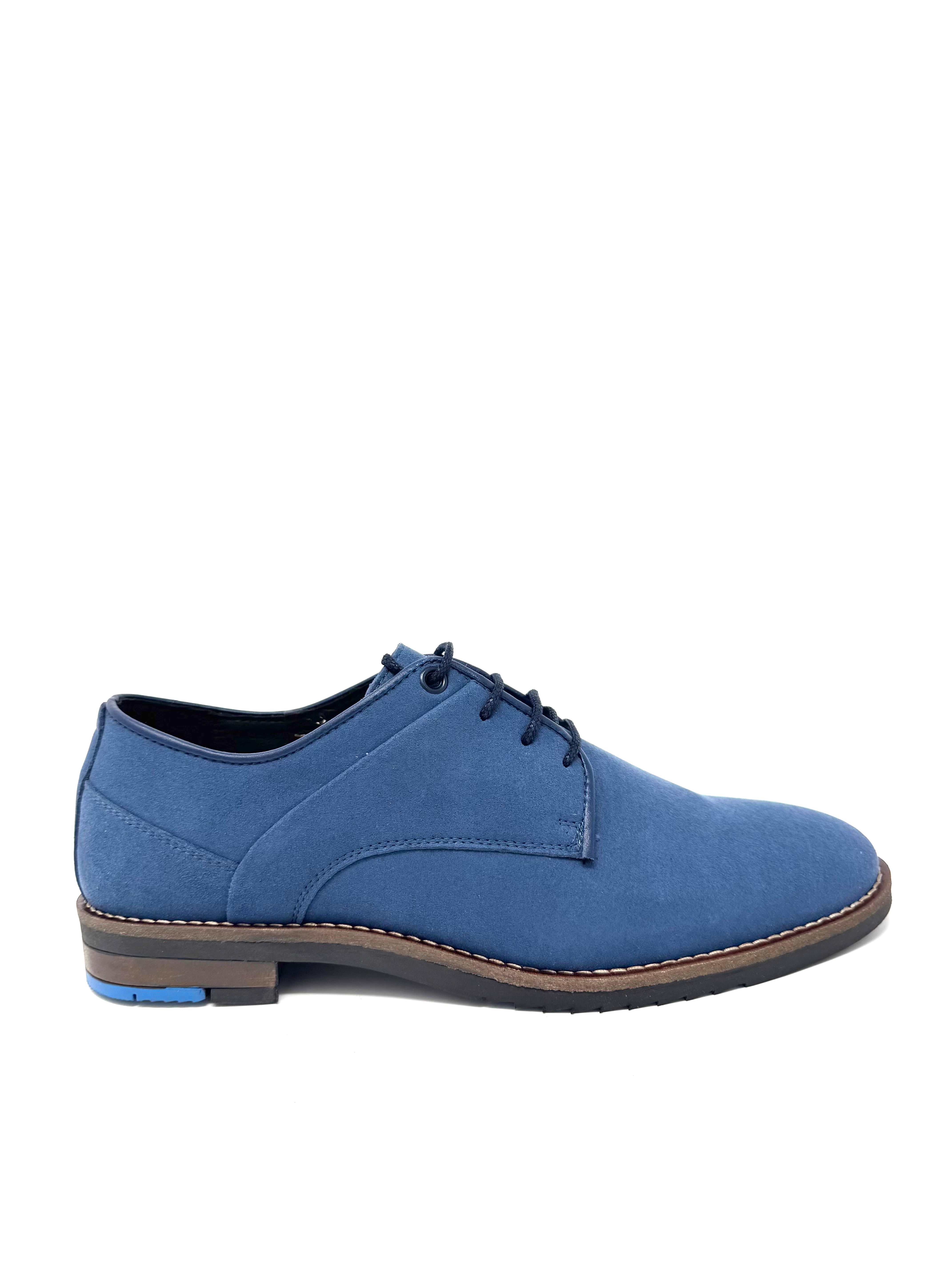 Novacas Alex Oxford Shoes in Blue - Stylish & Comfortable Men's Dress Shoes for Business, Office & Formal Occasions
