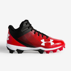 UA Leadoff Youth Mid Molded Cleats 1297314 - Perfect for Baseball, Soccer & Outdoor Sports Training
