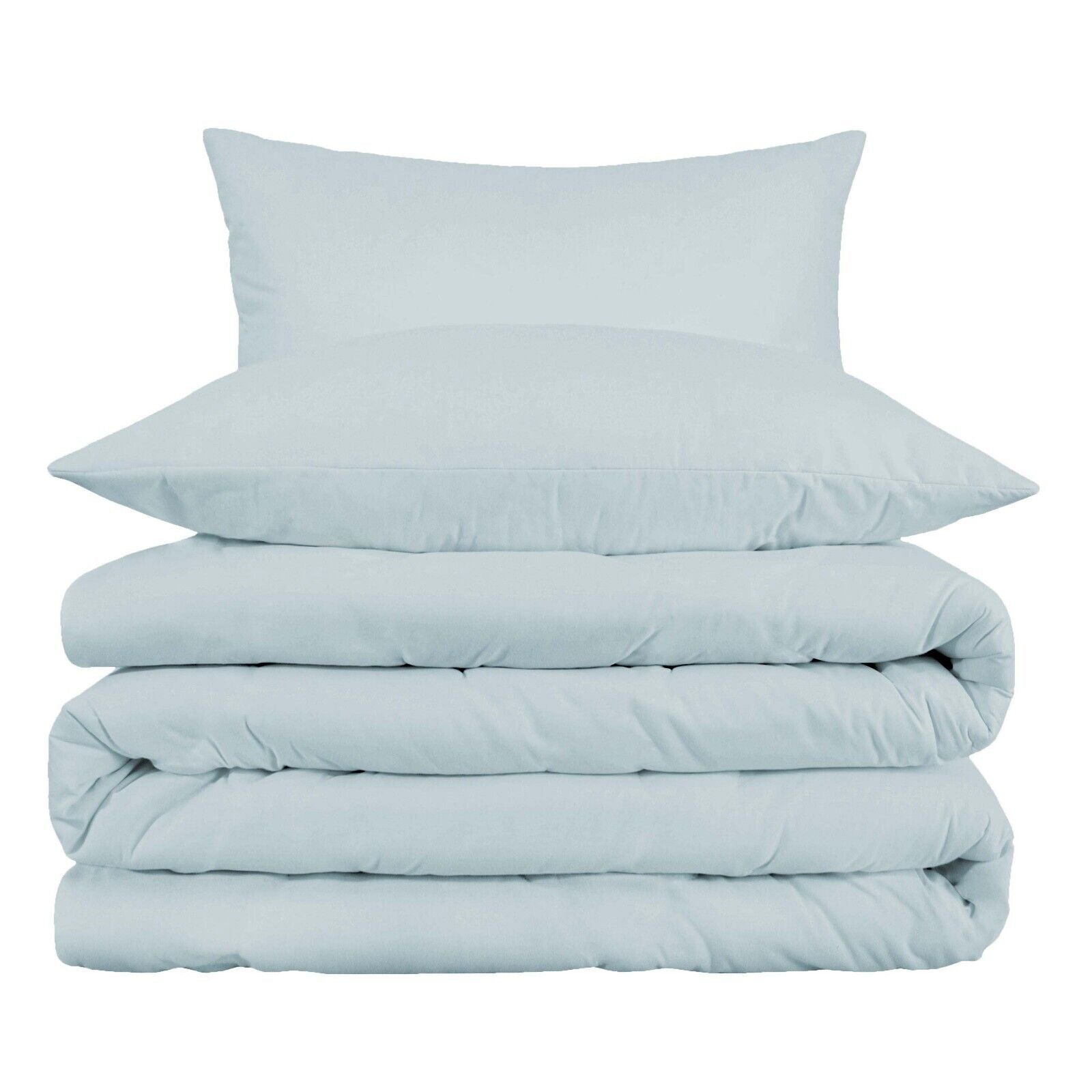 1000 Thread Count Egyptian Cotton Solid Duvet Cover Set - Luxury Bedding for Master Bedroom & Guest Room - Soft Breathable Duvet Cover for All Seasons