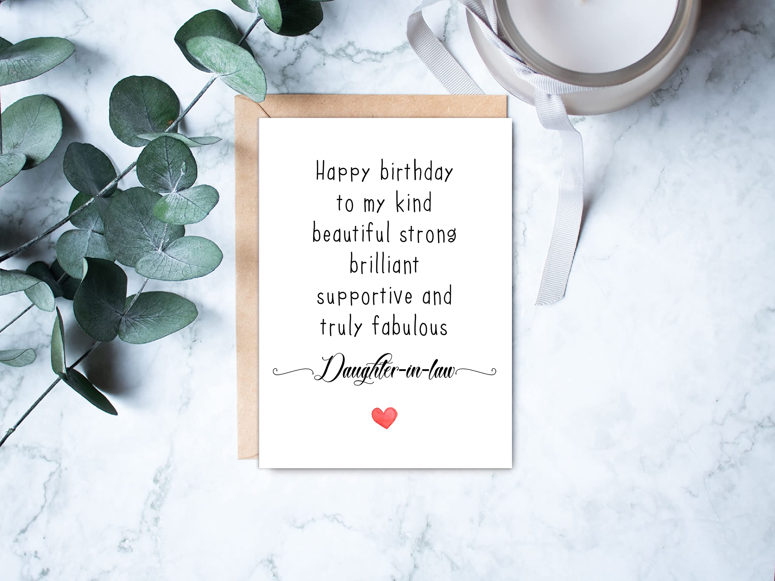 Funny Daughter-In-Law Birthday Card - Perfect Gift for Her - for Special Occasions
