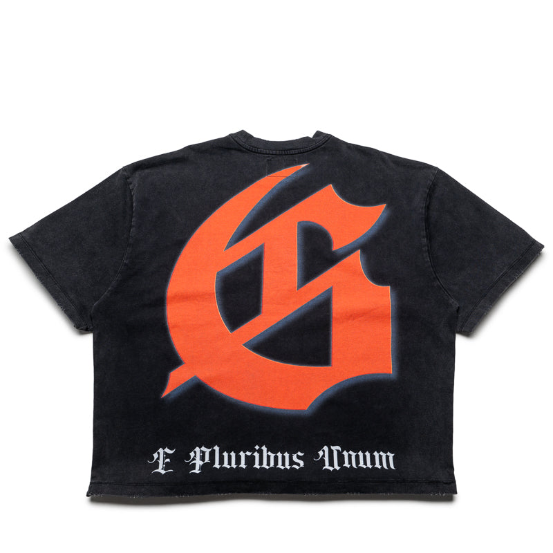 Godspeed New York Sunset Blvd Graphic T-Shirt - Vintage Black Wash Style - Perfect for Streetwear & Urban Fashion