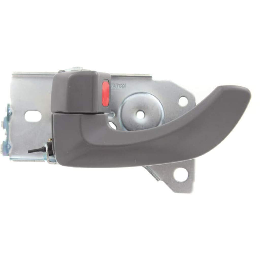 2003-2009 Kia Sorento EX Driver Side Front Interior Door Handle with Lock Button - Gray Replacement Part | Perfect for DIY Car Repairs & Interior Upgrades
