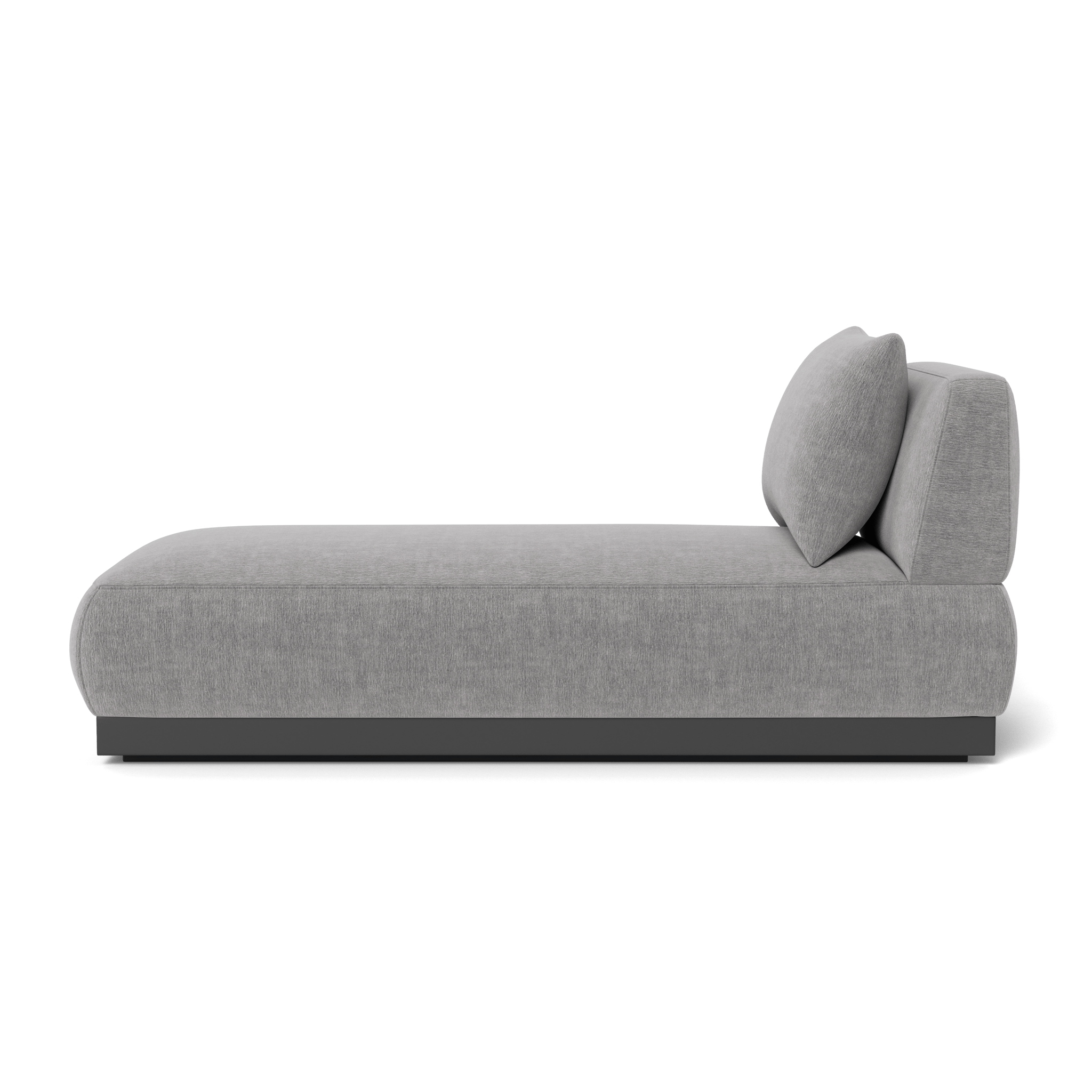 Luxury Amalfi Armless Chaise Lounge Chair - Modern Accent Furniture for Living Room, Bedroom, or Patio - Perfect for Relaxing, Reading, and Sunbathing