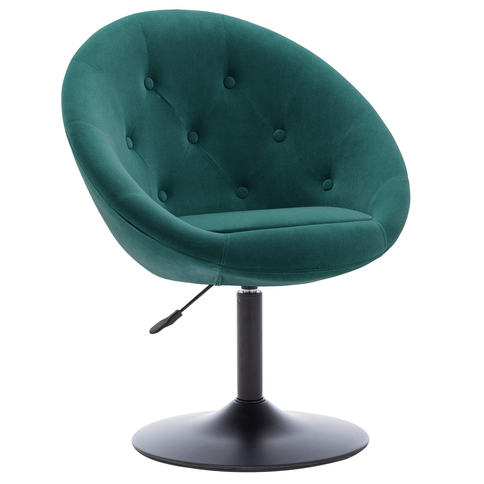 Duhome Modern Velvet Swivel Makeup Vanity Chair with Adjustable Height & Tufted Back - Stylish Accent Lounge Chair for Bedroom, Dressing Room, and Beauty Salon - Perfect for Makeup, Reading, and Relaxing