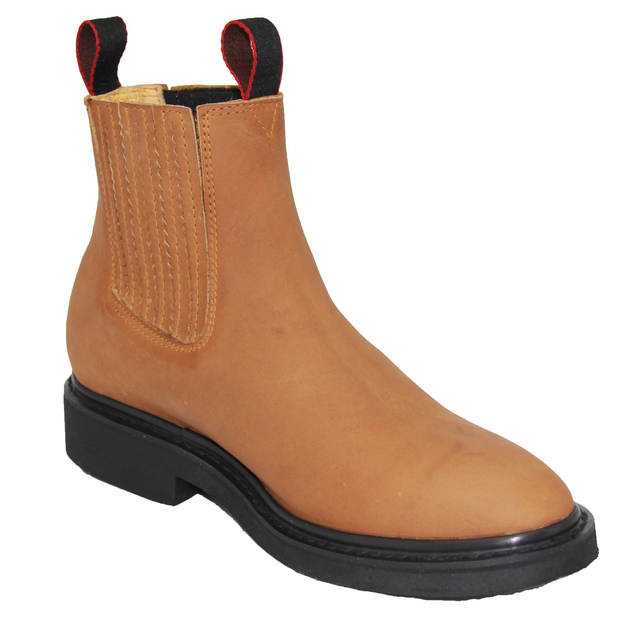 **Men's Genuine Leather Western Cowboy Boots - Short Ankle Work Boots for Riding, Ranchers & Outdoor Activities**