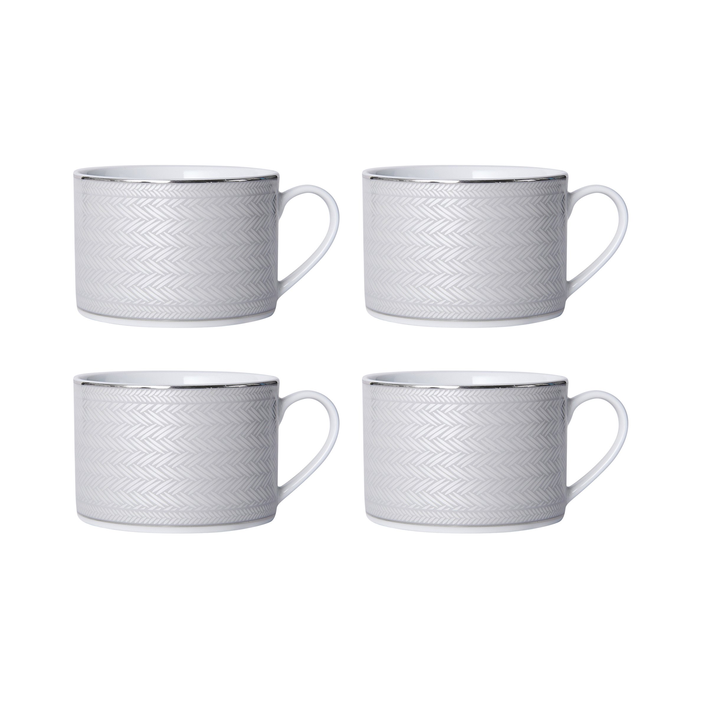 Premium Mikasa 16-Piece Dinnerware Set in Elegant Grey - Perfect for Family Dinners, Entertaining Guests & Everyday Use