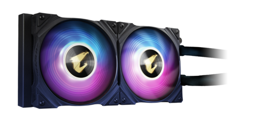 Gigabyte AORUS Waterforce X 240mm AIO Liquid CPU Cooler with LCD Display - High Performance RGB Cooling for Gaming PC, Workstation, and Overclocking