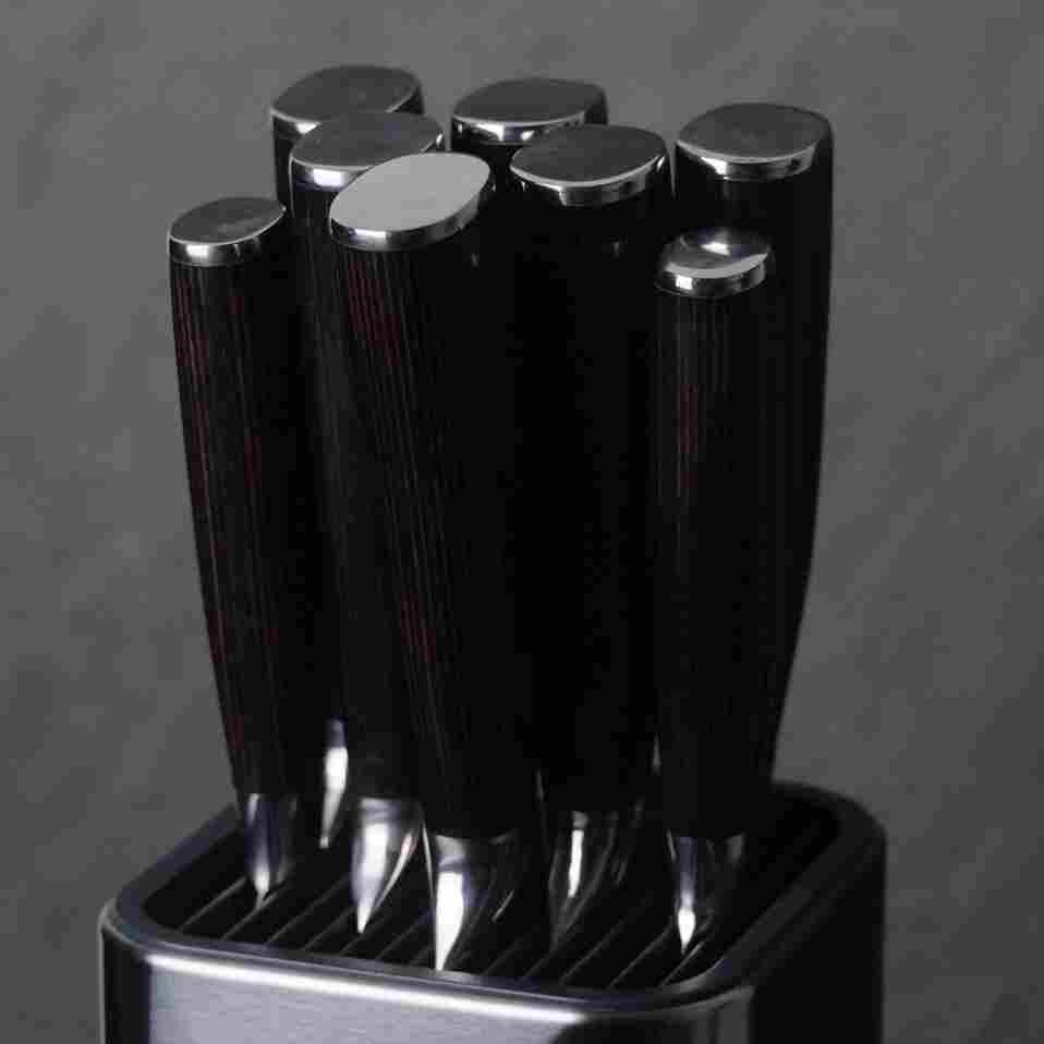 Yakushi™ Premium Knife Holder - Wooden Magnetic Knife Block for Kitchen Countertop - Perfect for Chef Knives, Steak Knives, and Kitchen Utensils Storage