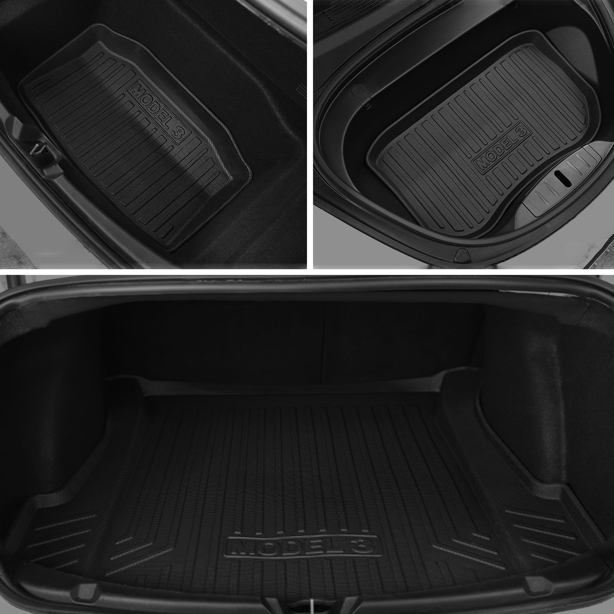 Premium Tesla Model 3 Floor Mats & Liners Full Set (8-Piece) - Custom Fit for 2017-2023 Models - All-Weather Protection for Driving Comfort & Car Interior Care