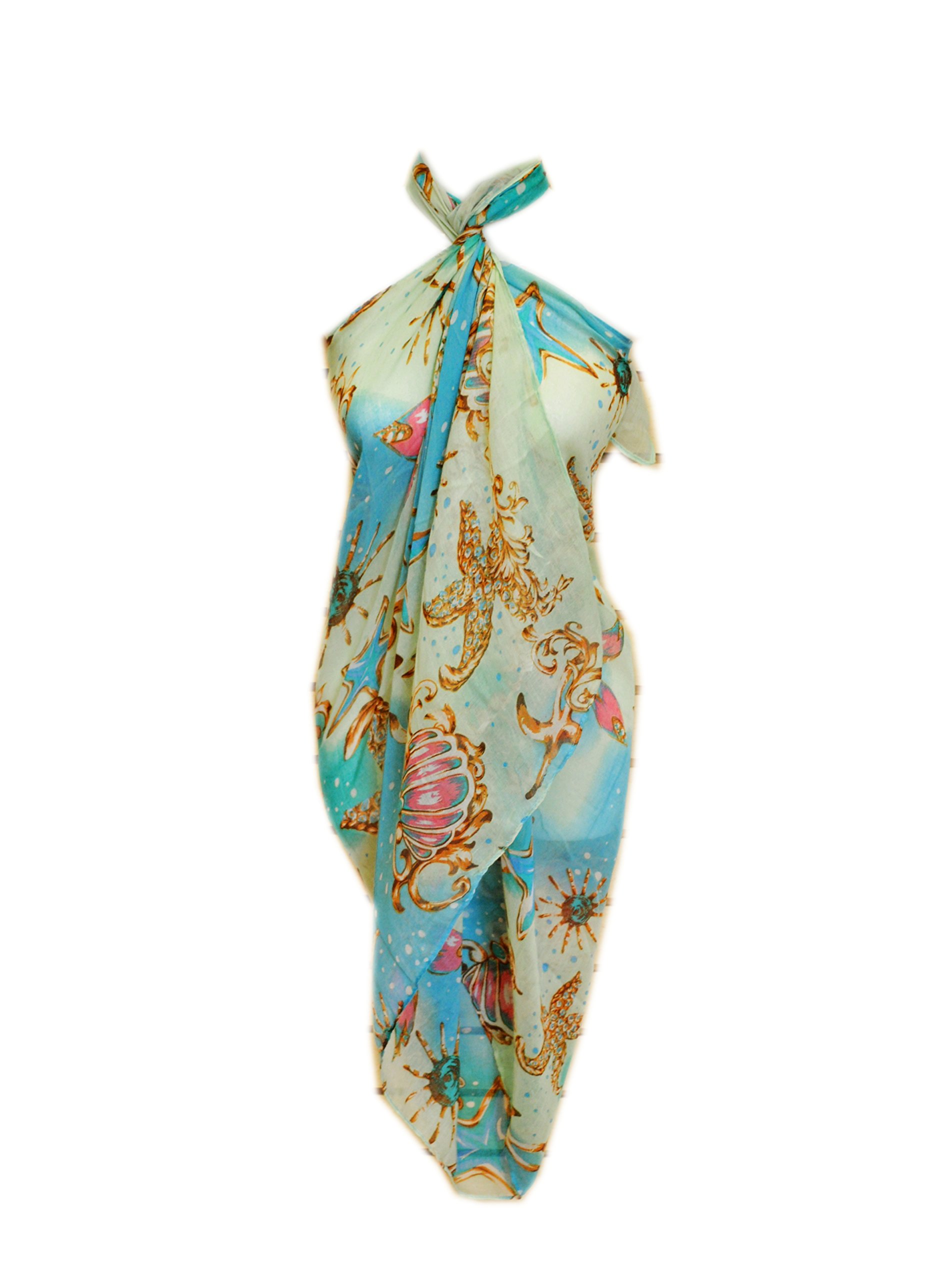 Rose Jewelry Pareo Scarf - Elegant Swimwear Cover Up & Beach Shawl for Women | Perfect for Poolside, Vacation & Summer Outfits