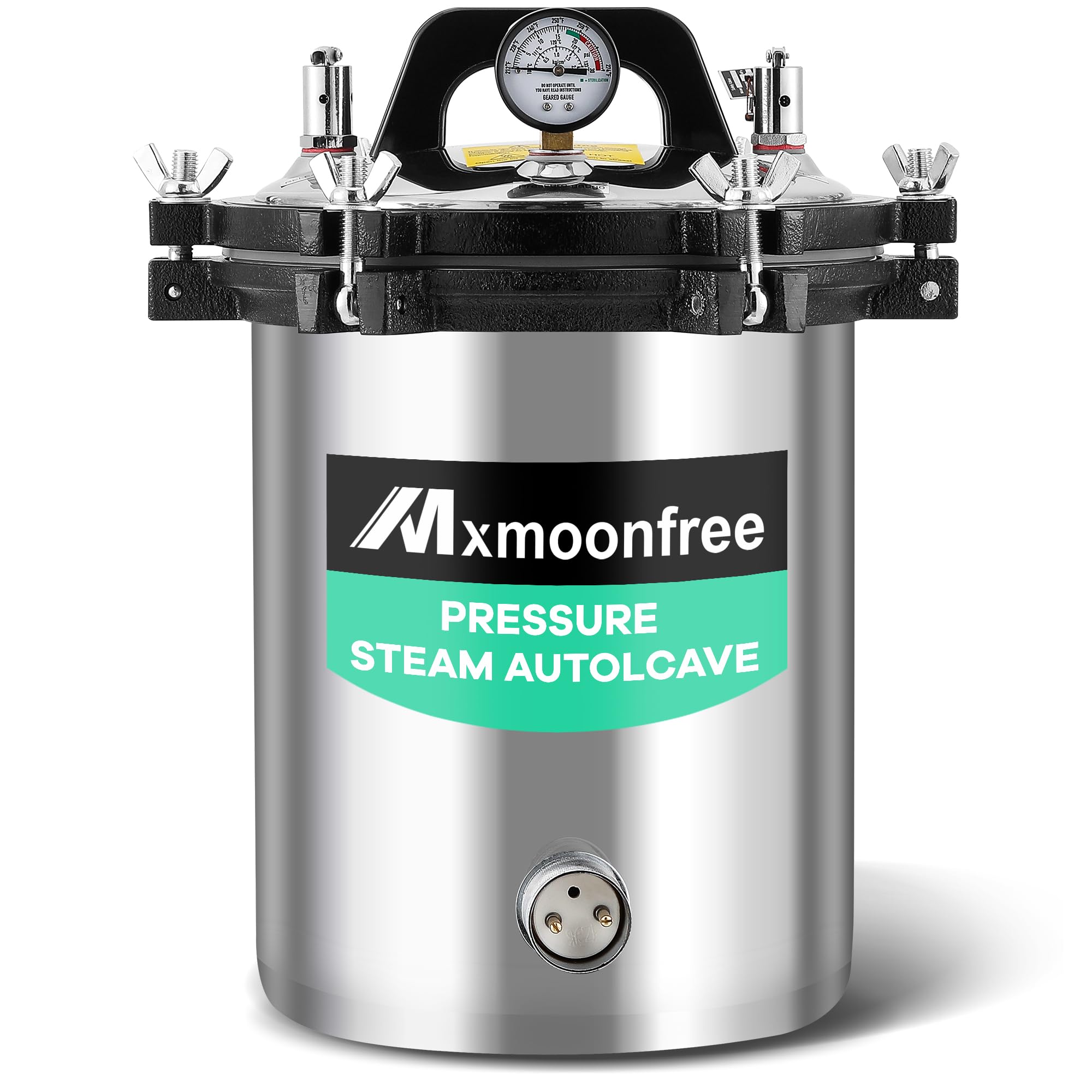 12L Lab Autoclave Sterilizer - Portable Steam Sterilizer for Laboratory Equipment, Culture Media, Glassware & Jar Canning - 110V for Home, Clinic & Research Labs