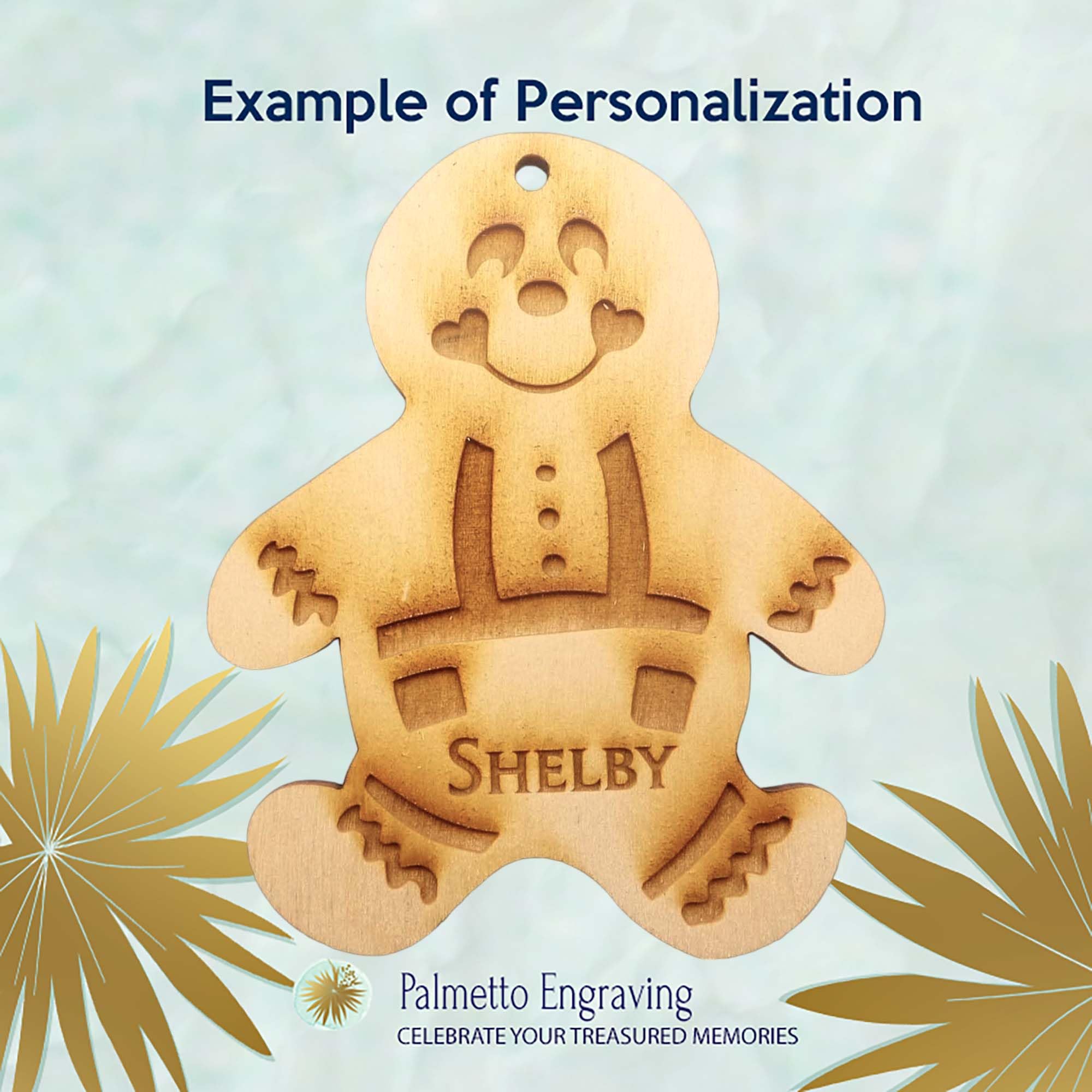 Personalized Gingerbread Man Christmas Ornaments - Custom Holiday Decor for Tree, Gifts & Festive Home Decorating | Perfect for Xmas Party Favors, Stocking Stuffers & DIY Crafts