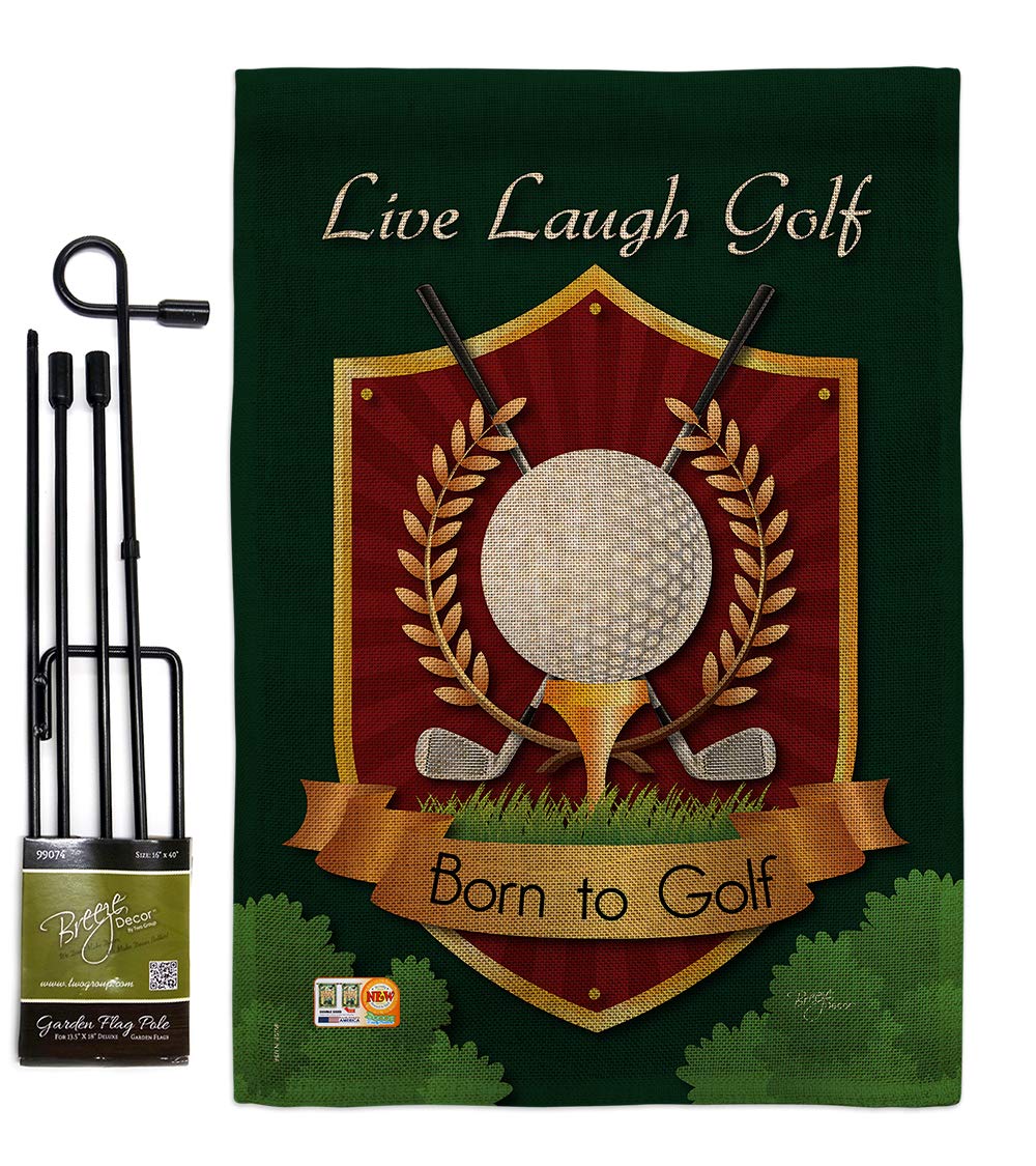 Golf Garden Flag Set - Double-Sided 18 Hole Championship Decor for Yard