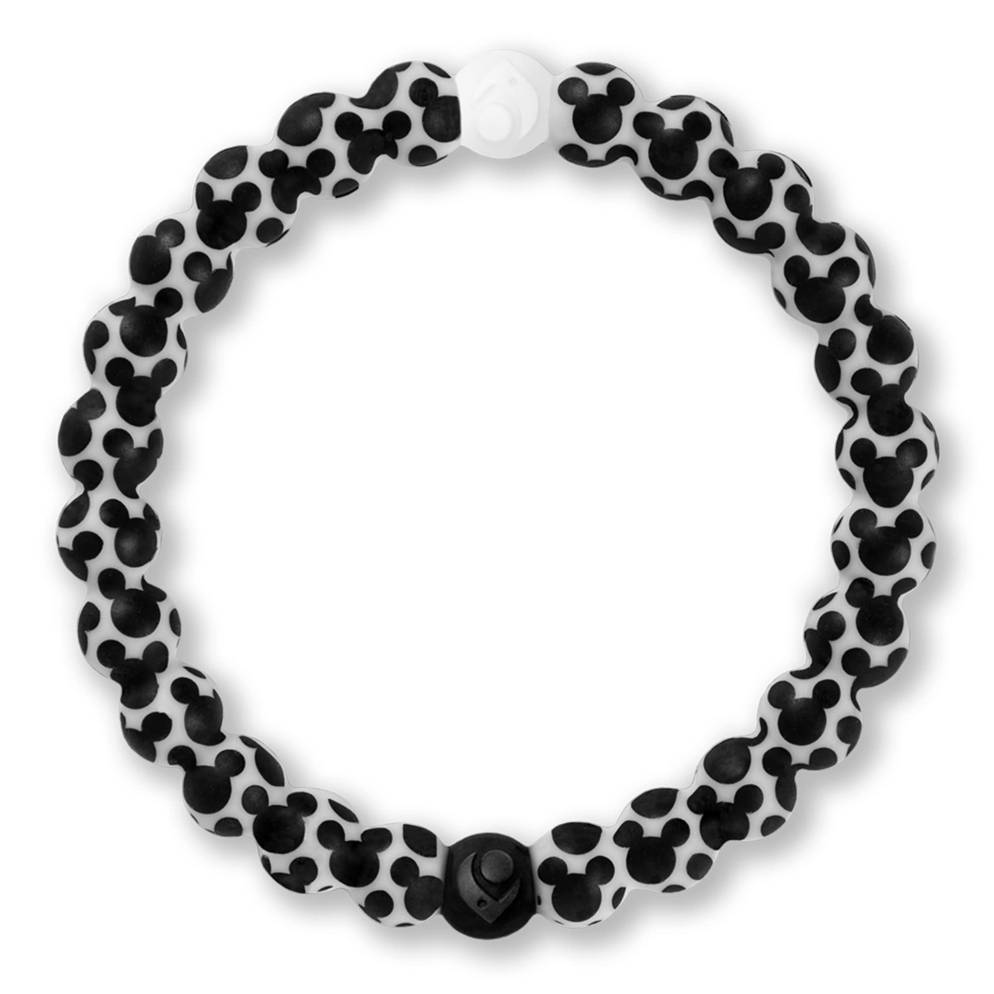 Lokai Disney Mickey Mouse & Minnie Mouse Silicone Beaded Bracelets for Women & Men - Fashion Jewelry Slide-On Bracelet for Comfortable Fit - Perfect for Disney Fans, Couples Gifts & Everyday Wear