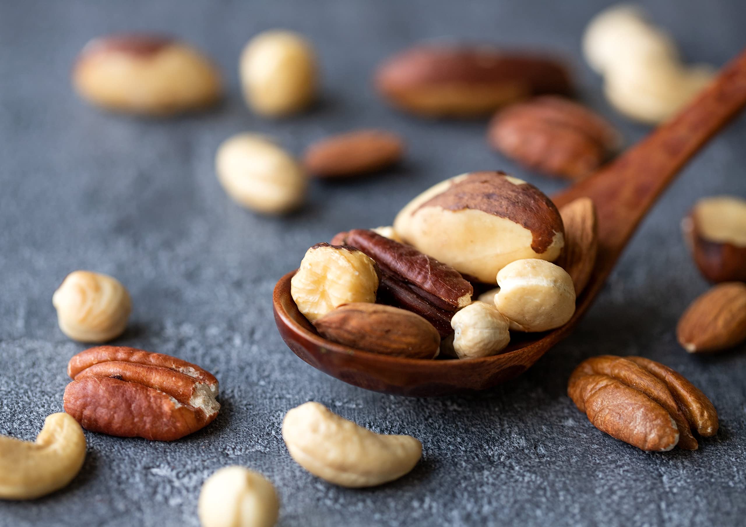 Food to Live Deluxe Unsalted Mixed Nuts, 8 lbs – Dry Roasted Pecans, Cashews, Hazelnuts, Almonds & Brazil Nuts | Vegan, Kosher, Bulk Snacks | High Protein & Fiber | Perfect for Healthy Snacking, Baking & Gift Baskets