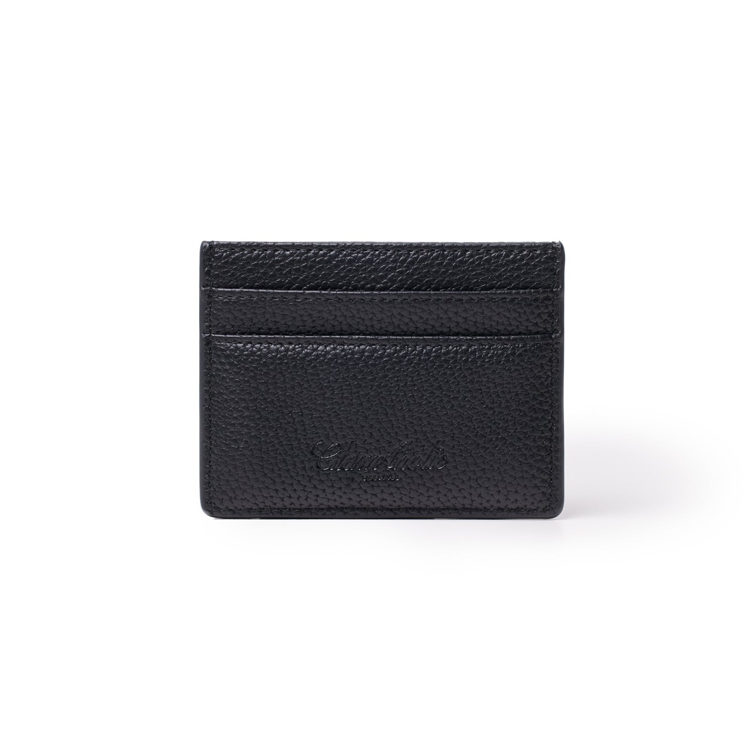 Pebble Slim RFID Blocking Card Holder Wallet - Black | Secure & Compact Credit Card Protector for Travel, Business & Everyday Use