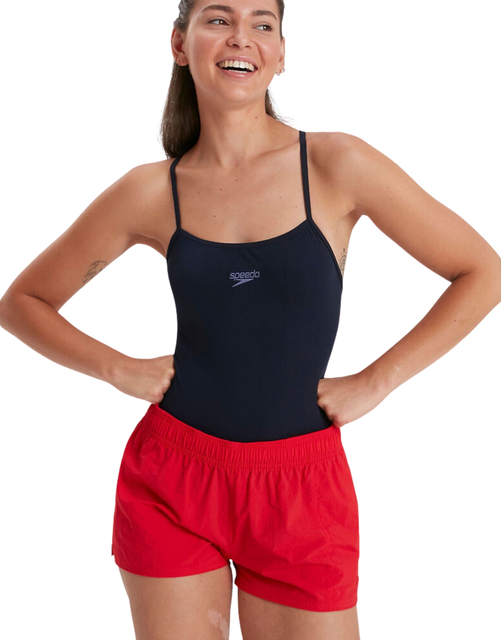 Women's Essential Water Shorts - Quick-Dry, Comfortable & Stylish Red Swim Shorts for Beach, Pool & Summer Activities