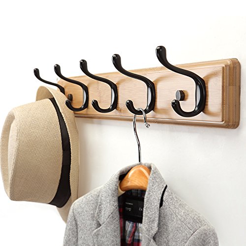Creative Wall Mounted Coat Rack - Space Saving Clothes Hanger Hook for Bedroom, Entryway & Closet Organization (61cm) - Perfect for Small Apartments & Dorm Rooms