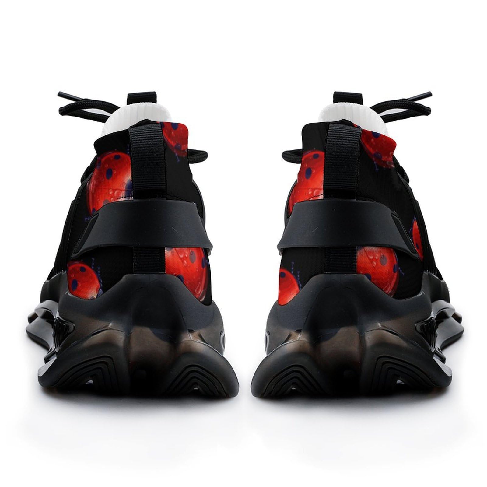 **Red Ladybug Men's Running Shoes - Lightweight Athletic Sneakers for Gym, Hiking & Outdoor Sports - Breathable Comfort for Jogging & Fitness**