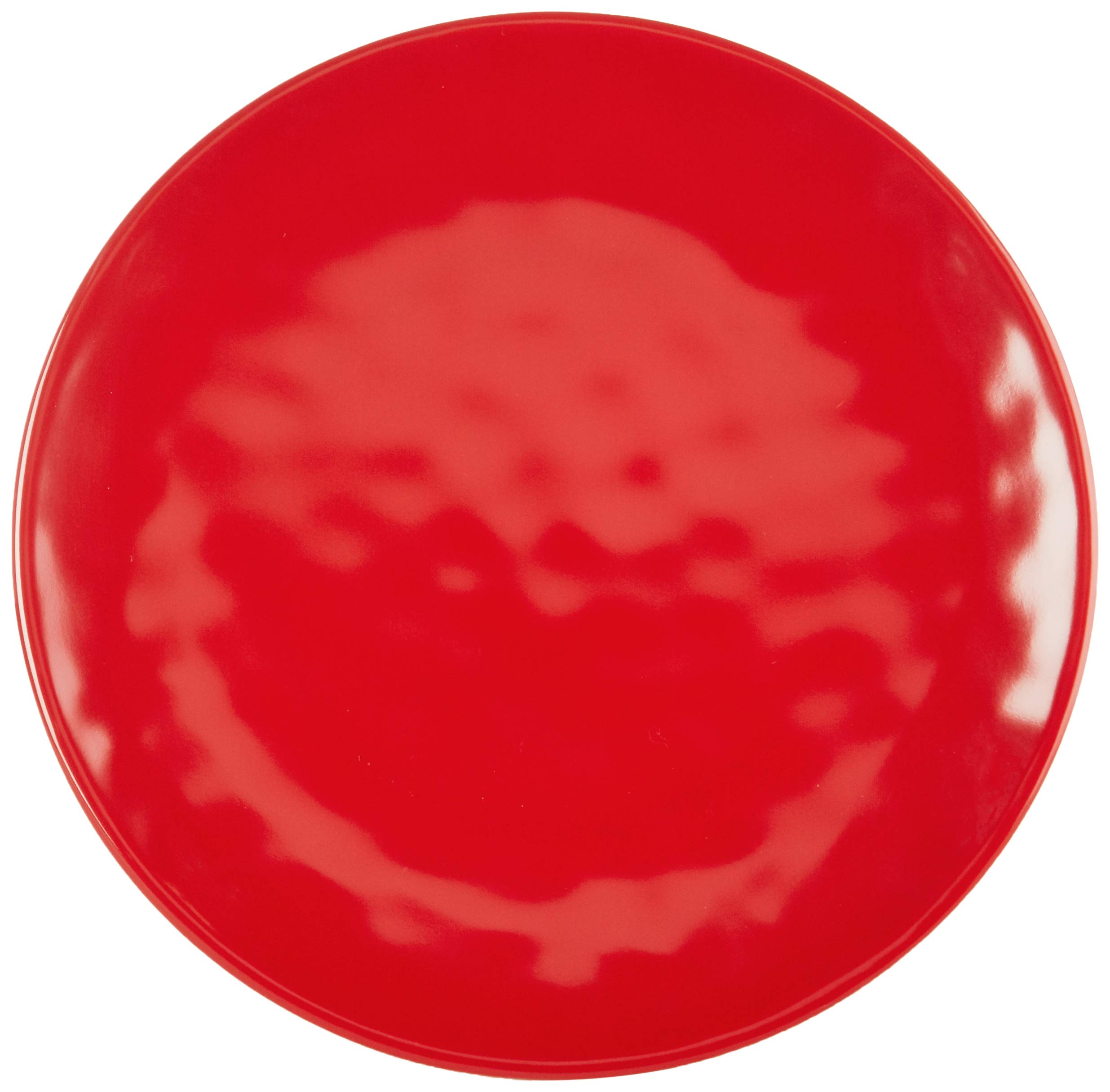 Certified International 89212RM 12-Piece Melamine Dinnerware Set - Service for 4, Durable Red Plates & Bowls - Perfect for Outdoor Dining, Picnics, and Everyday Use