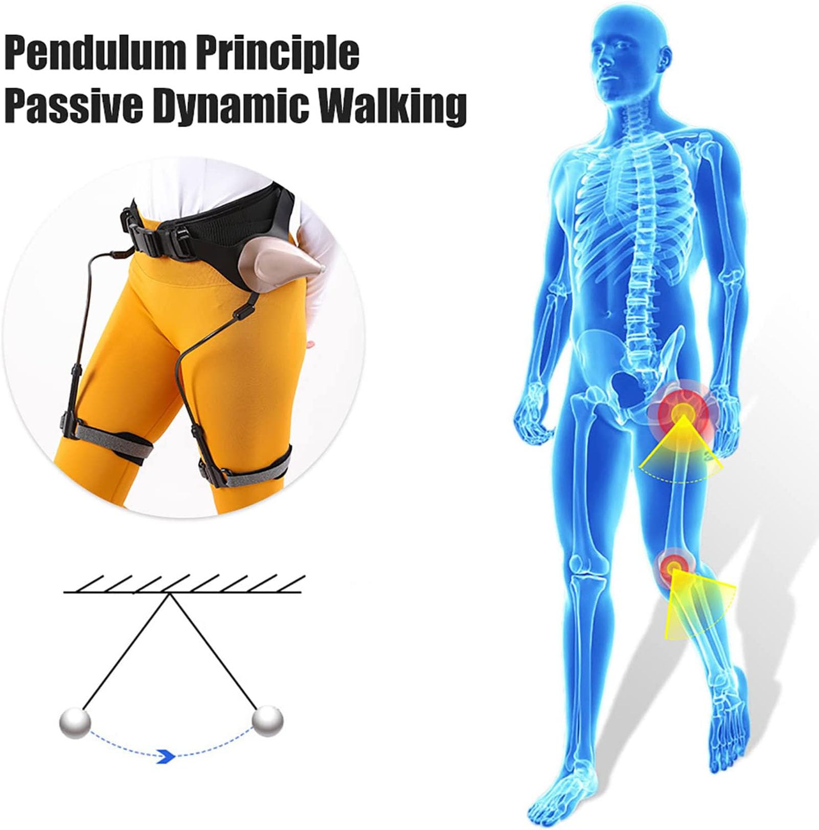 Bionic Power Walking Aid - 50% More Support for Elderly & Mobility Limited Users | No-Charge Assistive Device for Lower Limb Rehabilitation | Ideal for Daily Use, Outdoor Walks & Physical Therapy