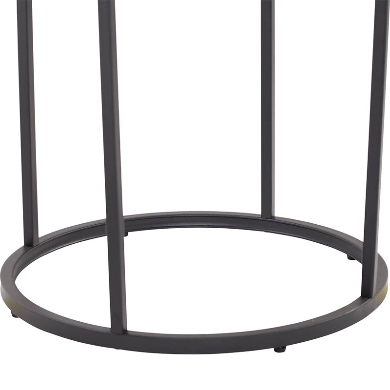 BRADFORD Modern Side Table 16 Inch - Natural Wood & Black Finish - Perfect for Living Room, Bedroom, or Office Decor