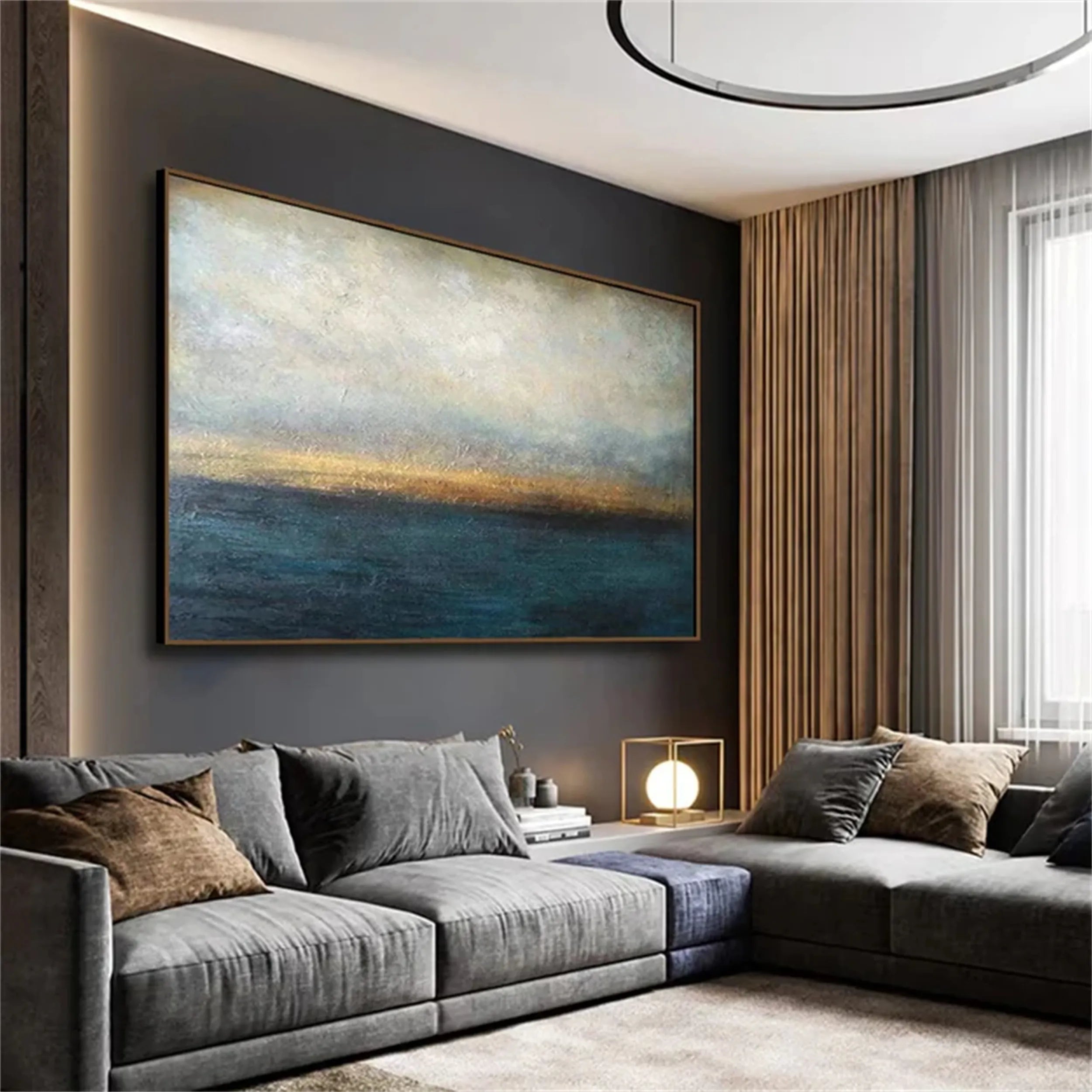 Abstract Painting #AB 128 - Modern Wall Art for Home & Office Decor - Perfect for Living Room, Bedroom, or Workspace