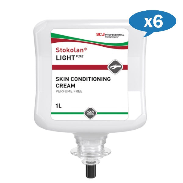 SC Johnson Deb Stokolan Light Pure Skin Conditioning Cream - Moisturizing Face Cream for Dry & Sensitive Skin - Daily Hydration for Women & Men - Perfect for Night Care & Makeup Prep