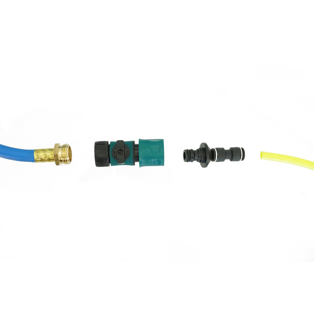 XERO Premium High Flow Hose Quick Connect - Heavy Duty Garden Water Hose Fittings for Lawn, Irrigation & Car Washing (Set of 4)